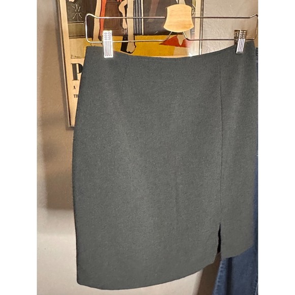 Vintage Grey Skirt Suit with Slit - Picture 2 of 6